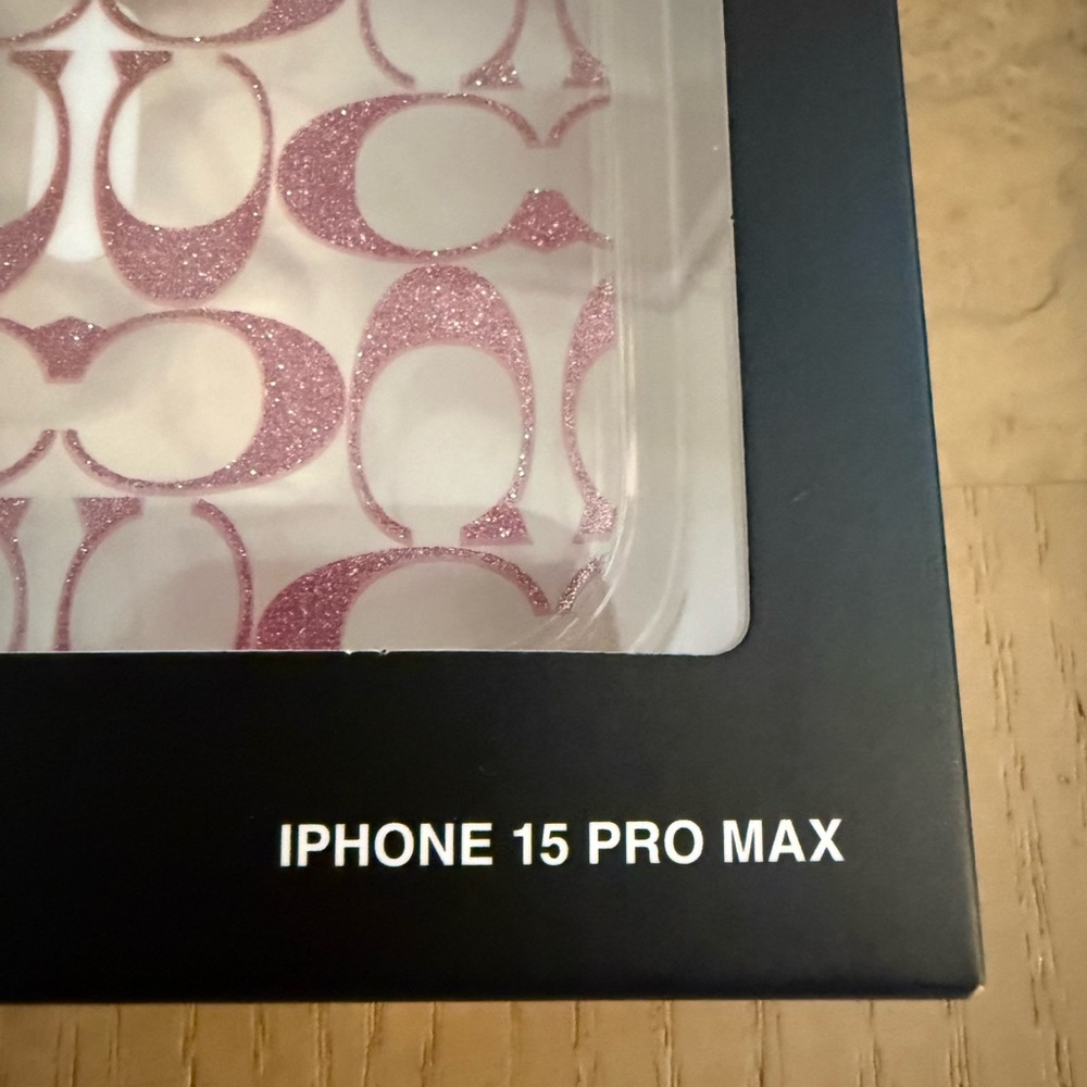 Coach Pink Glitter iPhone 15 Pro Max Case - Picture 4 of 6